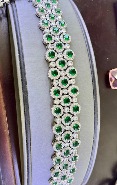 Luxurious Cubic Zirconia Couture Bracelet