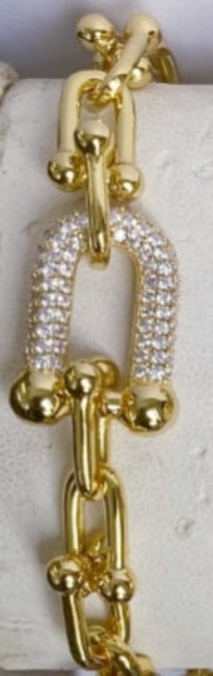 Cubic Zirconia Saddle Bracelet