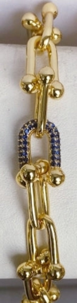 Cubic Zirconia Saddle Bracelet