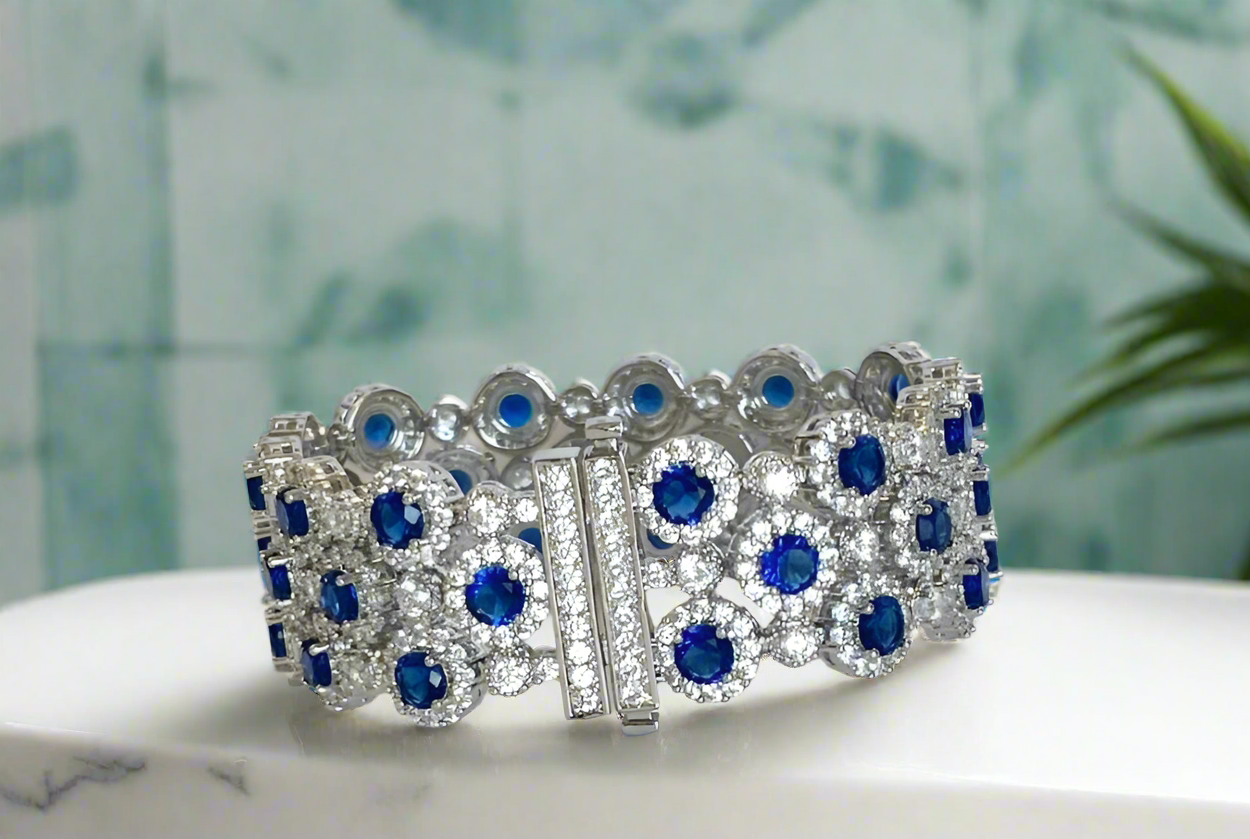 Luxurious Cubic Zirconia Couture Bracelet