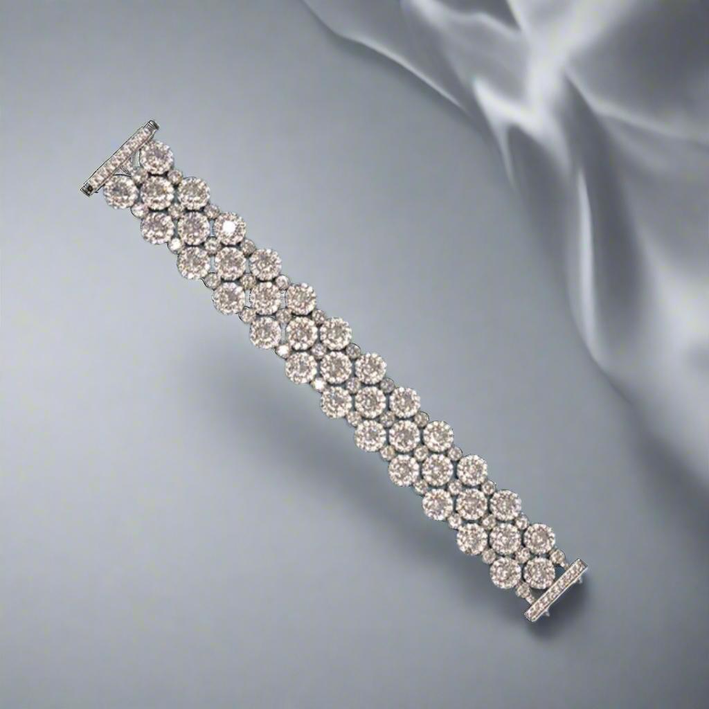 Luxurious Cubic Zirconia Couture Bracelet