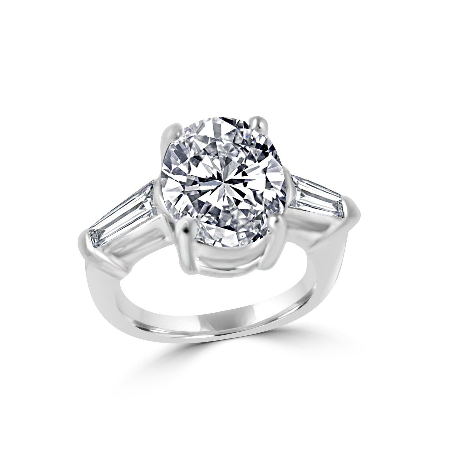 Oval Cut Cubic Zirconia Ring