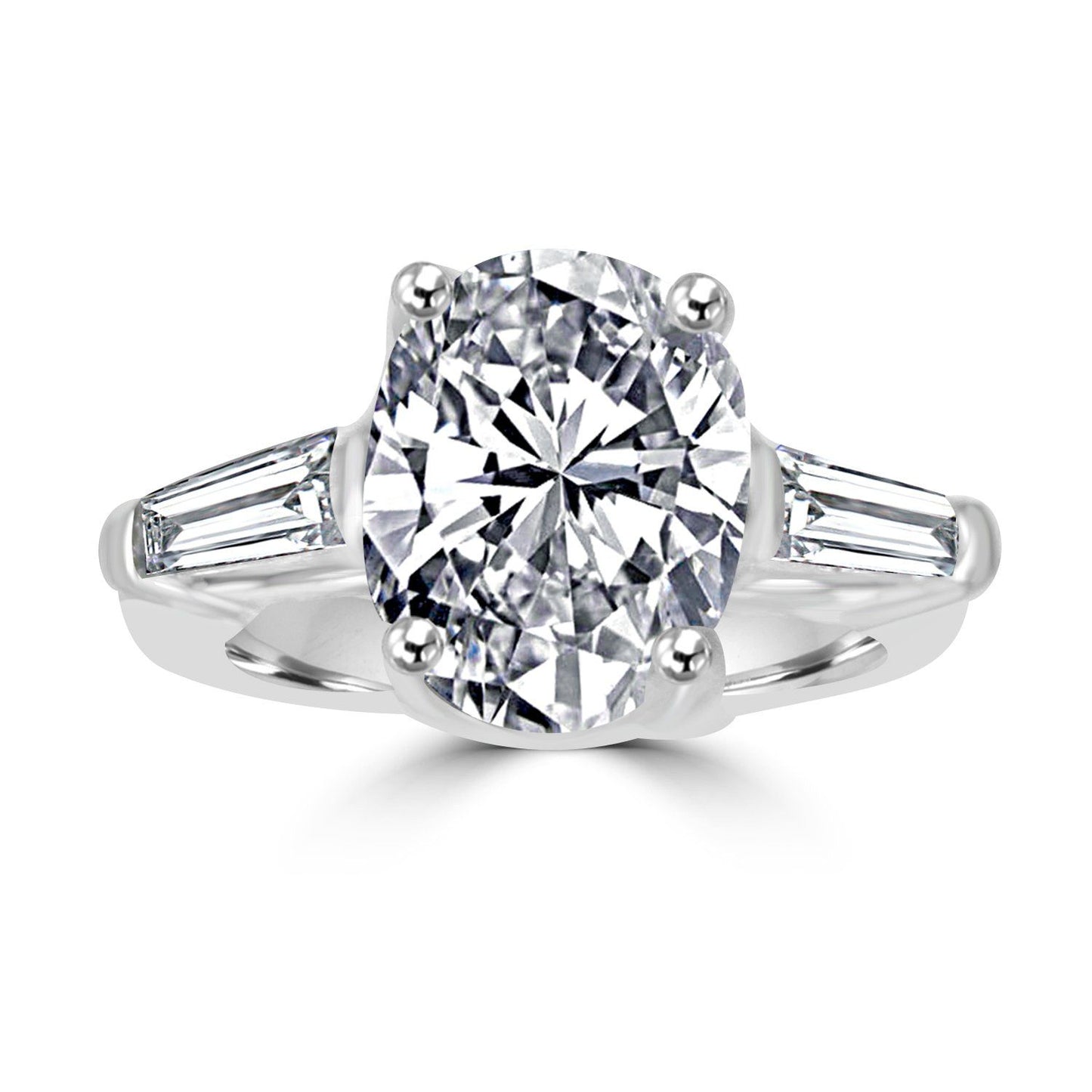 Oval Cut Cubic Zirconia Ring