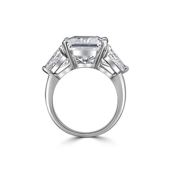 Radiant Rectangular Cut Cubic Zirconia Ring