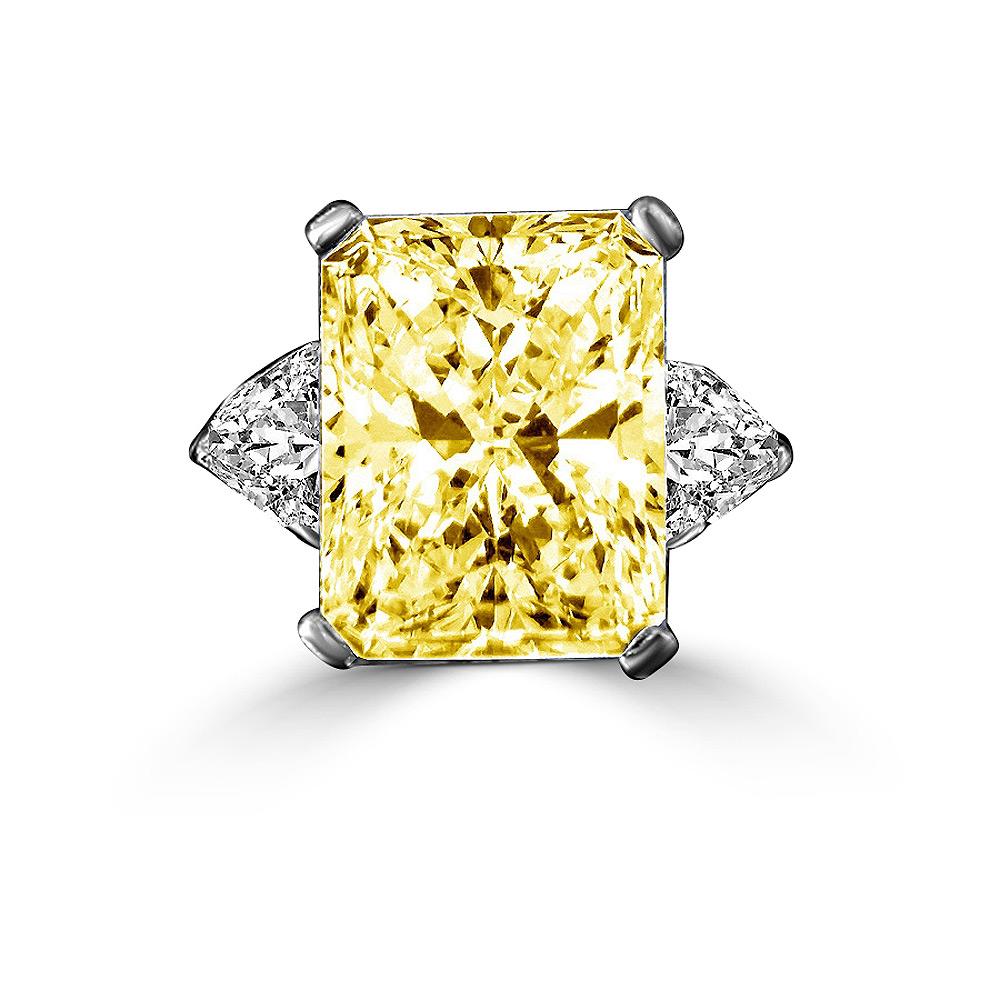 Radiant Rectangular Cut Cubic Zirconia Ring