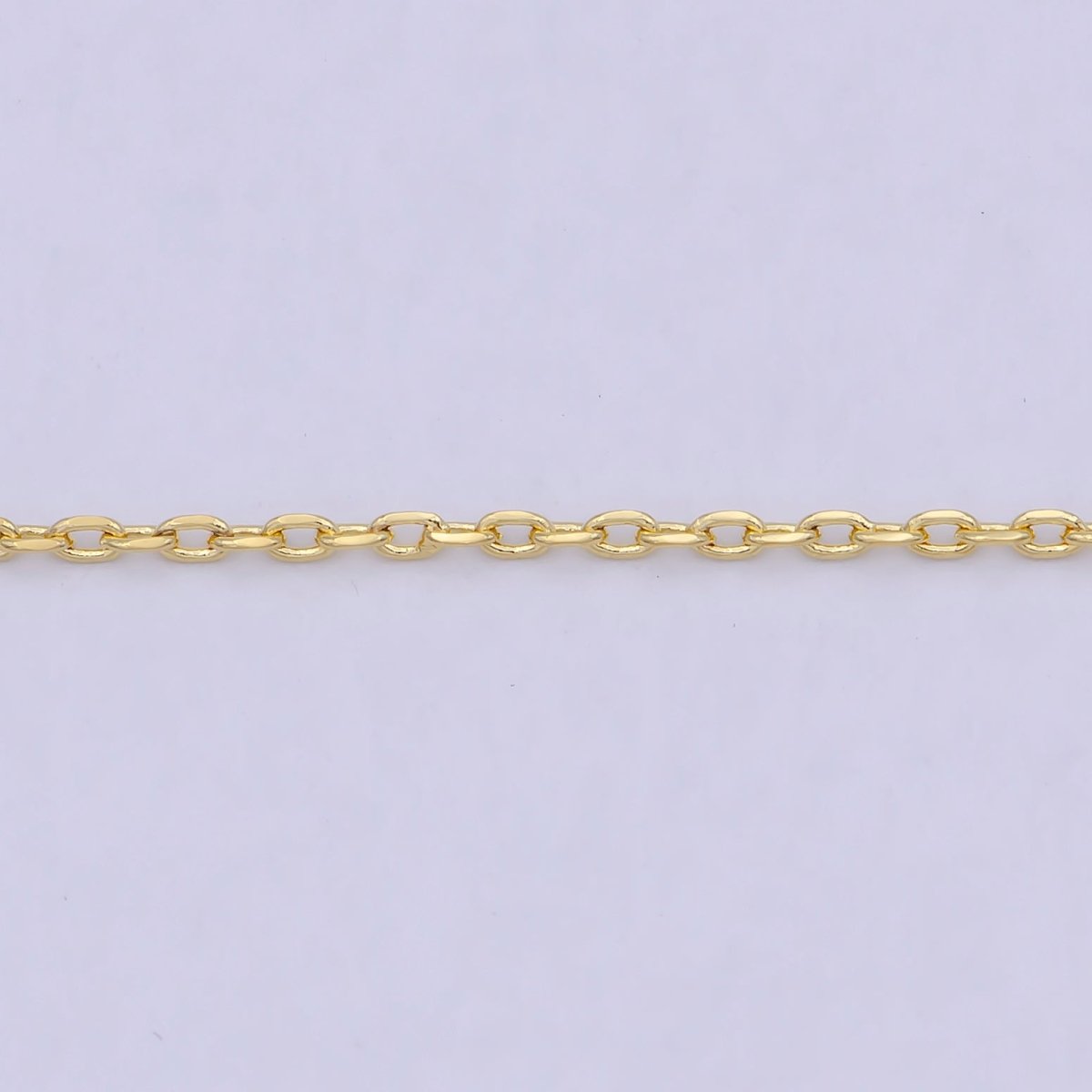 24K Gold Filled 1.4mm Dainty Cable 18 Inch Layering Chain Necklace with Extender