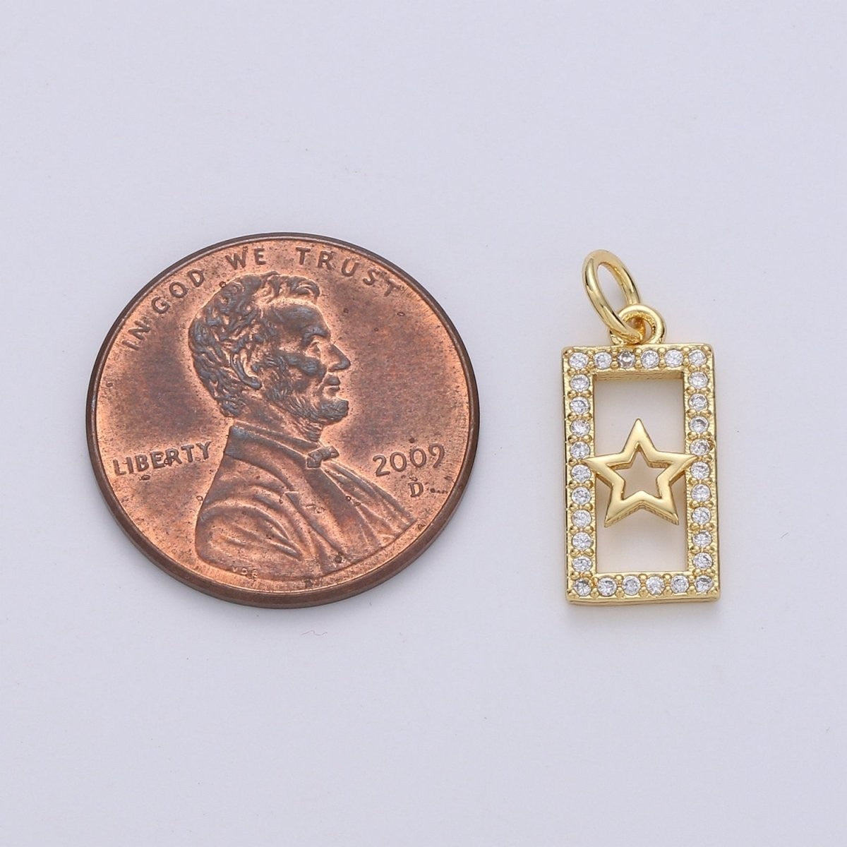 Tiny Star Charm CZ Cubic Zirconia Mini Twinkle Star Charm Gold Charm 14k Gold Filled Micro Pave Charm