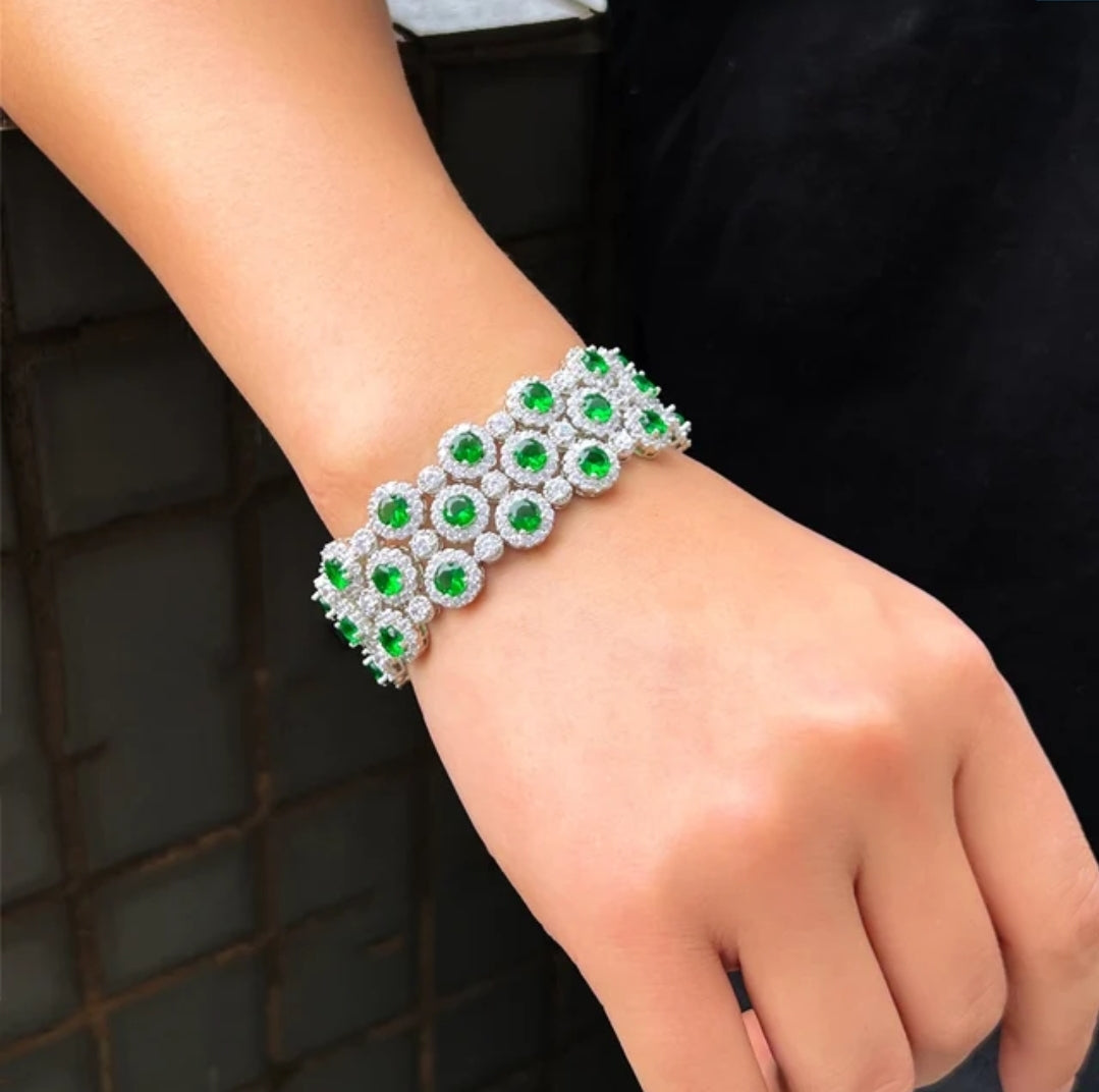 Luxurious Cubic Zirconia Couture Bracelet