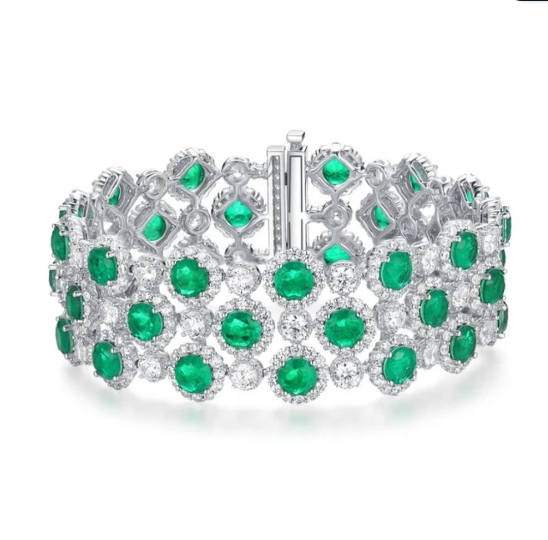 Luxurious Cubic Zirconia Couture Bracelet