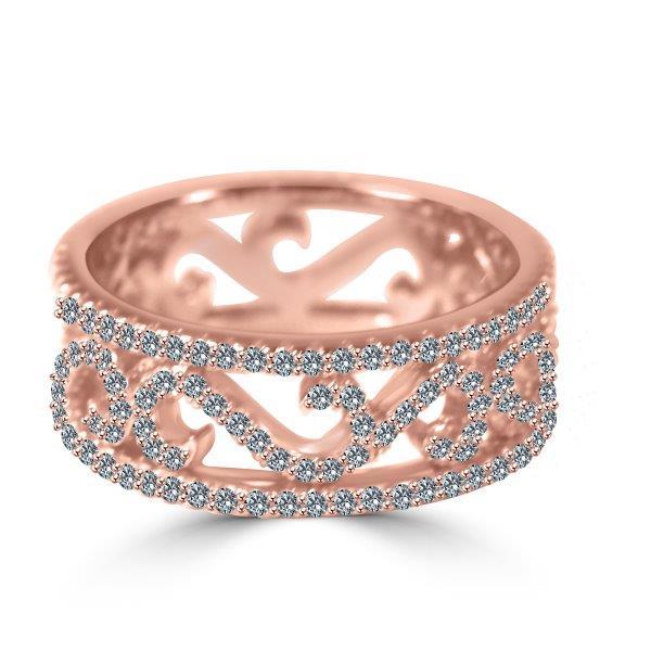 Sterling Silver Cubic Zirconia Eternity Band Ring