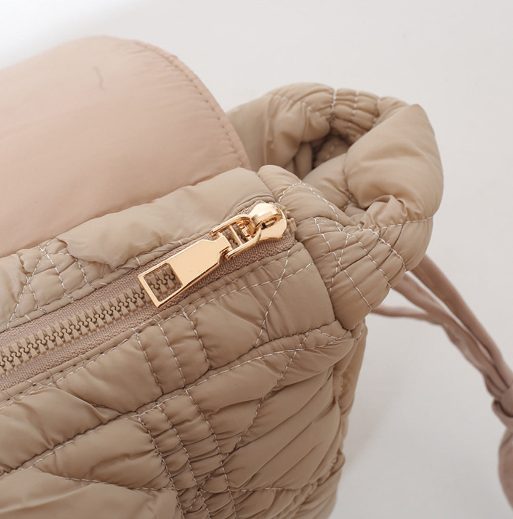 Brinley Foldover Quilted Puffer Crossbody Bag