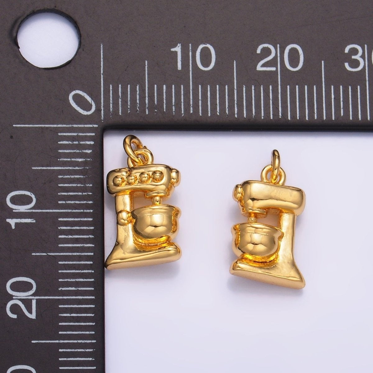 24K Gold Filled Baking Stand Mixer Multidimensional Mini Charm