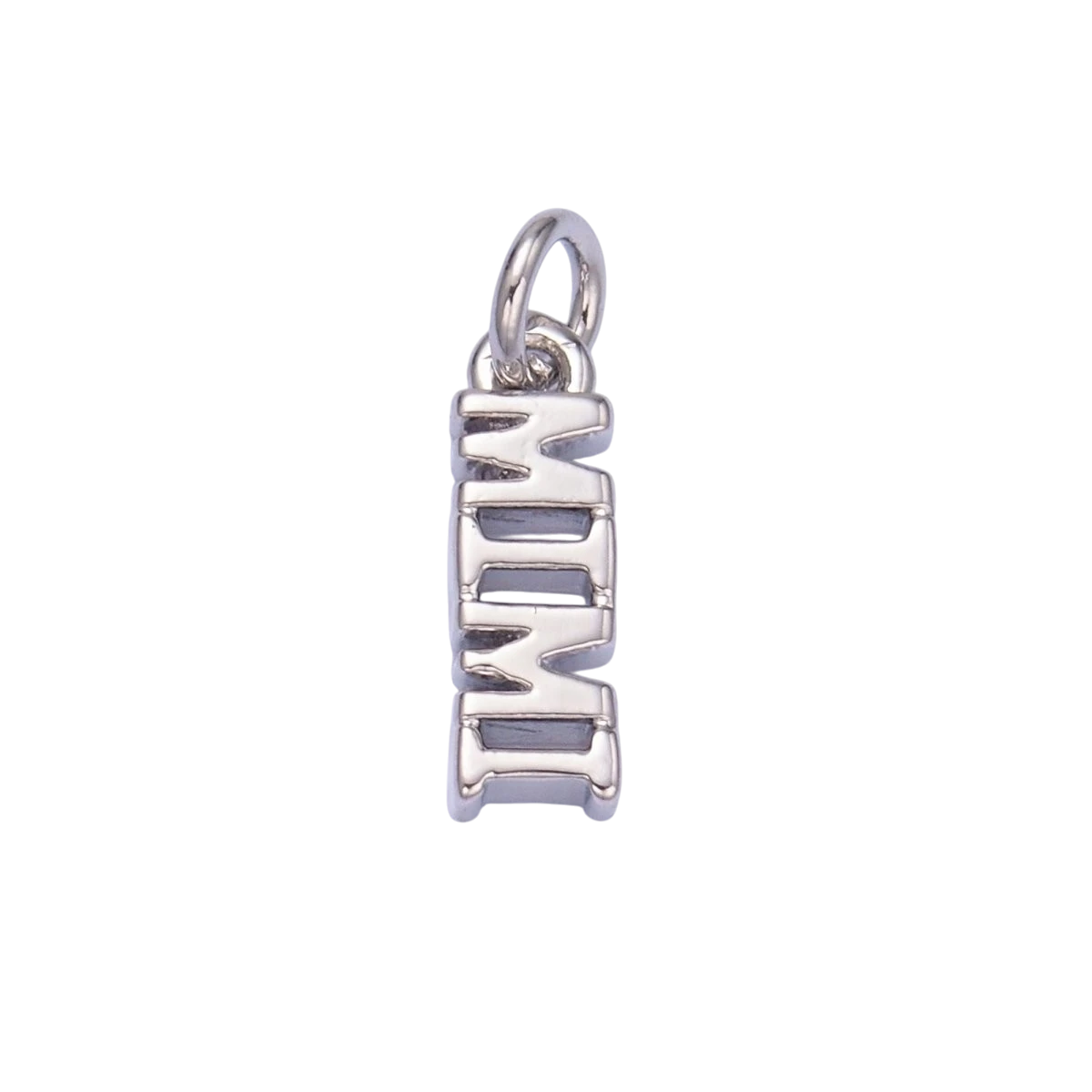 24K Gold Filled 11mm x 3.4mm Grandmother "MIMI" Script Charm in Gold or Silver