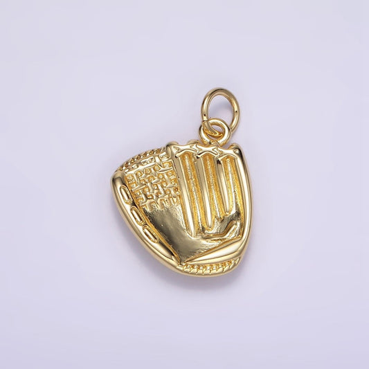 24K Gold Filled Minimalist Baseball Glove Charm