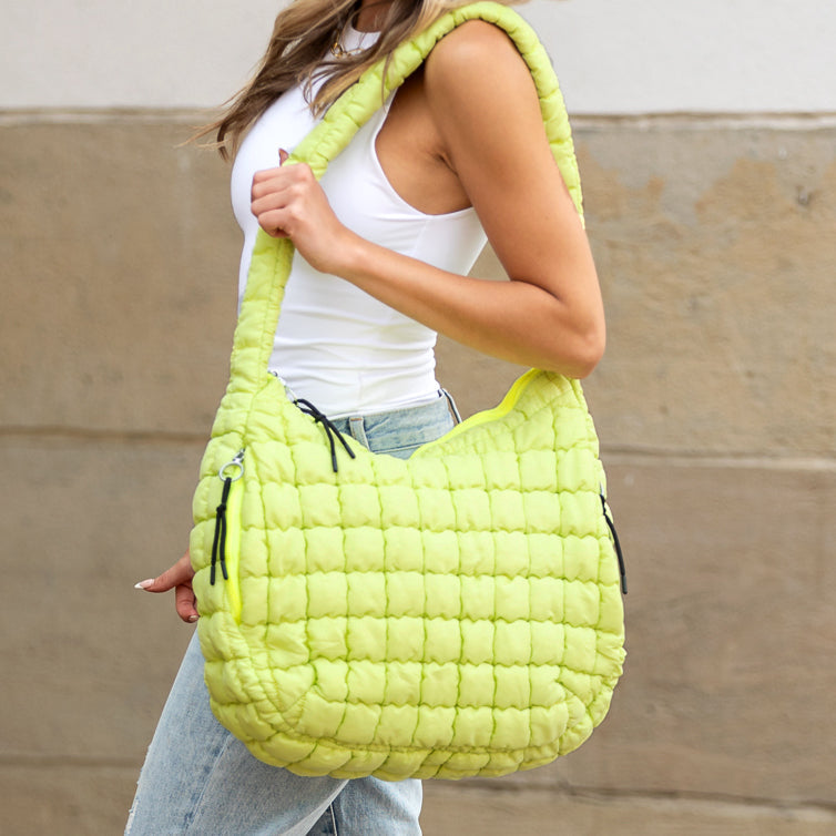 Taylor Quilted Puffer Tote Bag