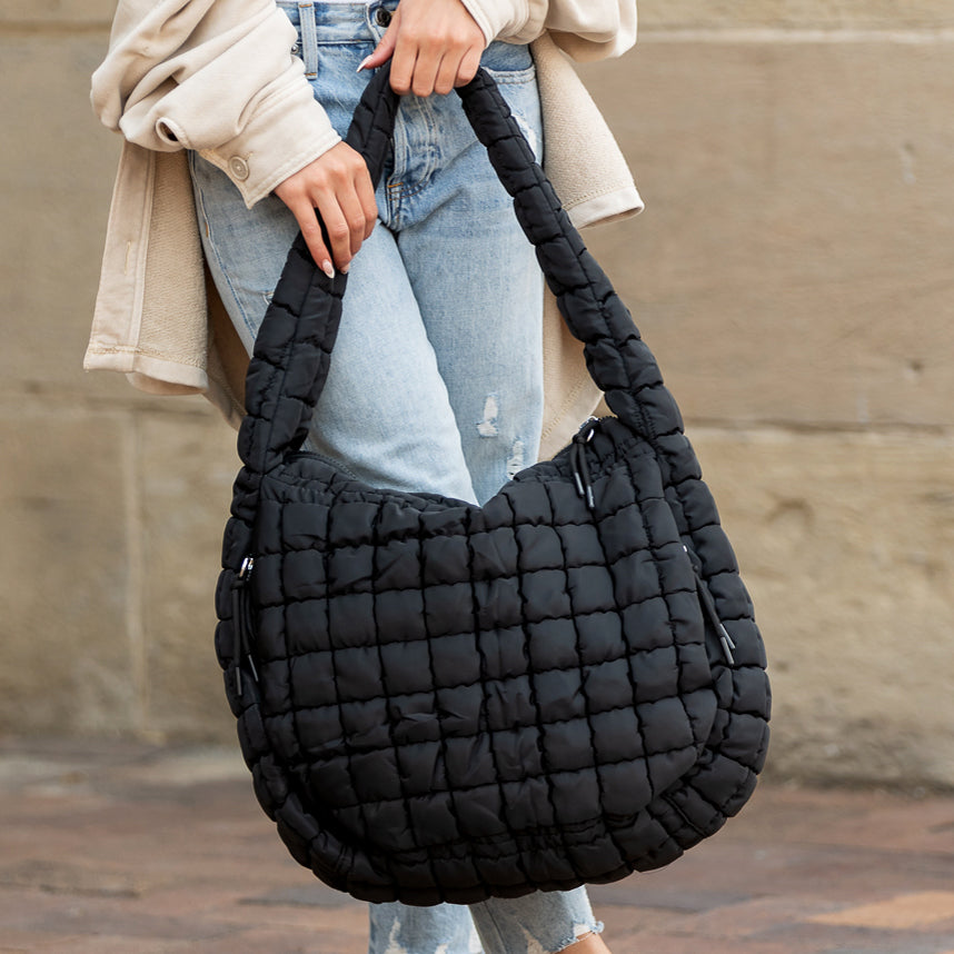 Taylor Quilted Puffer Tote Bag