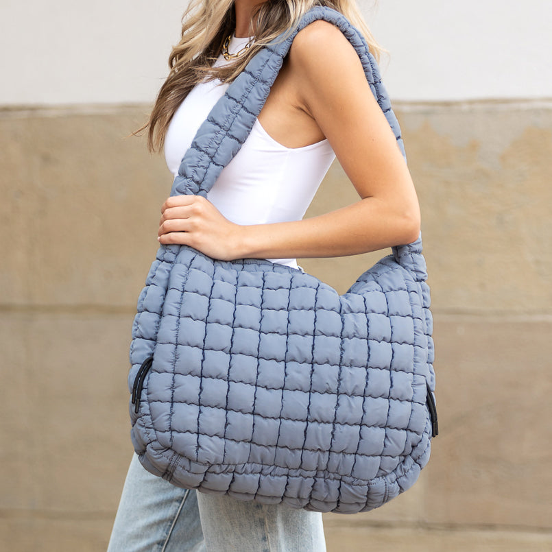 Taylor Quilted Puffer Tote Bag