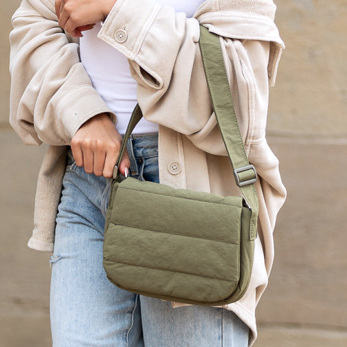Afton Quilted Foldover Crossbody Bag