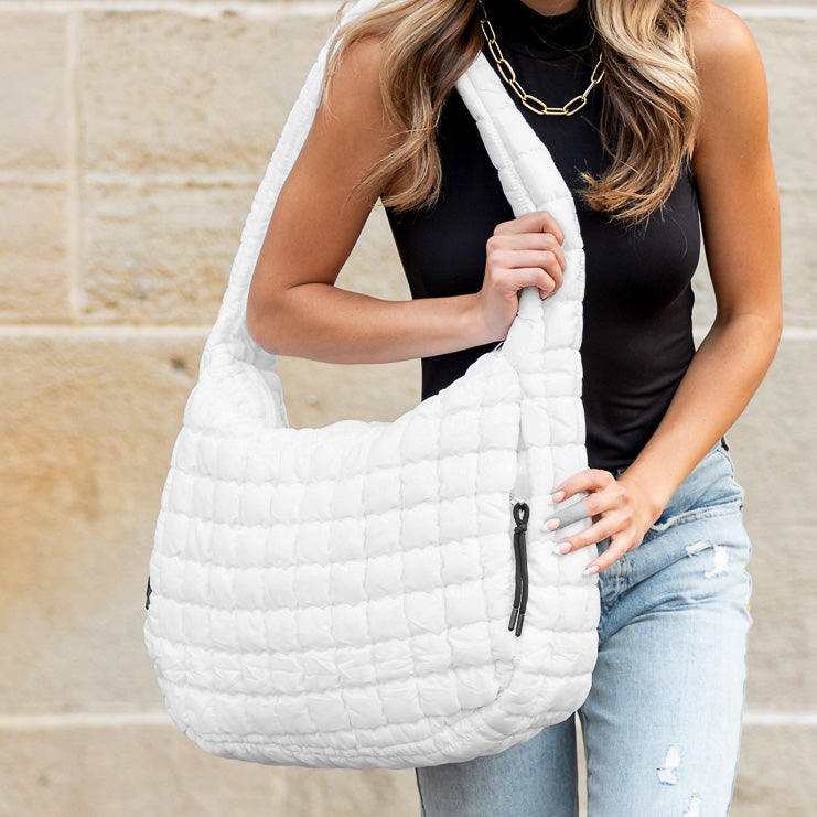 Taylor Quilted Puffer Tote Bag