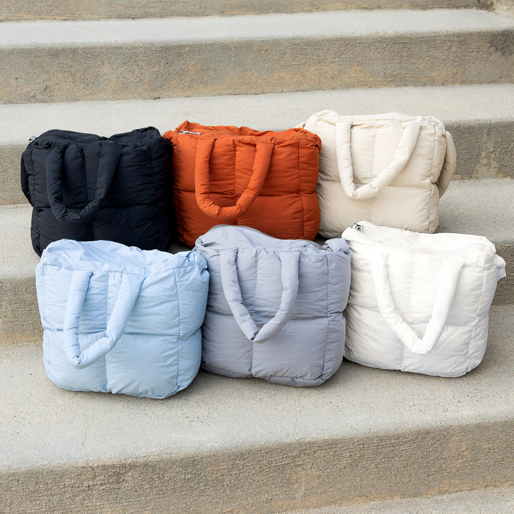 Jacie Puffer Crossbody Mini Tote Bag