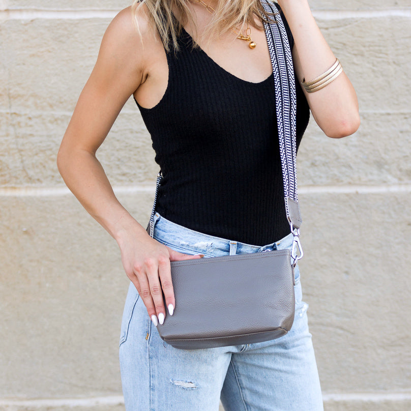 Aria Leather Compact Crossbody Bag