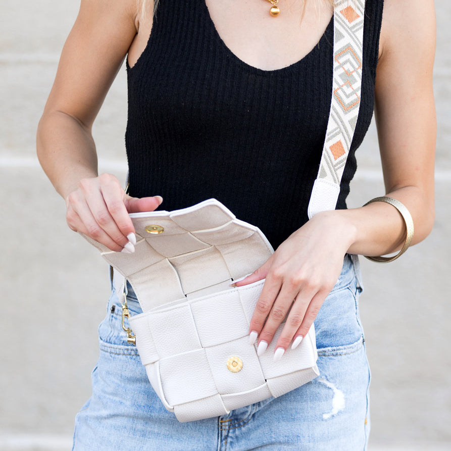 Margot Foldover Leather Crossbody Bag