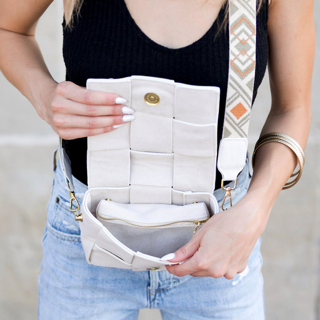 Margot Foldover Leather Crossbody Bag