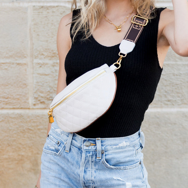Myra Quilted Crescent Sling Bag