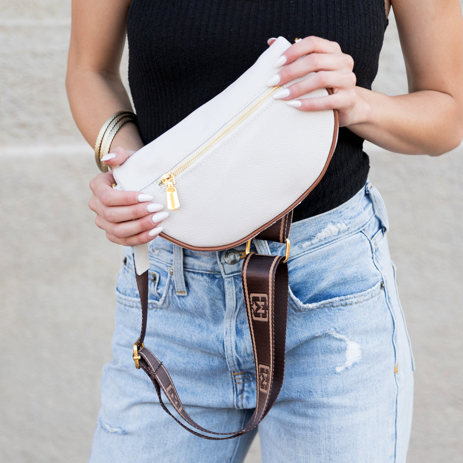 Myra Quilted Crescent Sling Bag