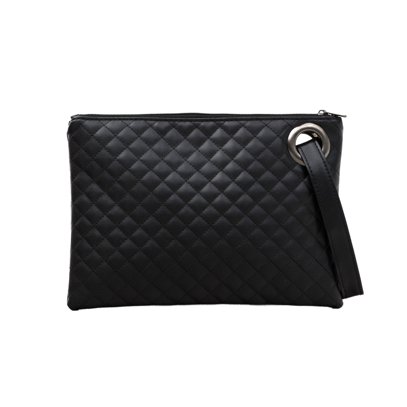 Quilted Wristlet Clutch Bag