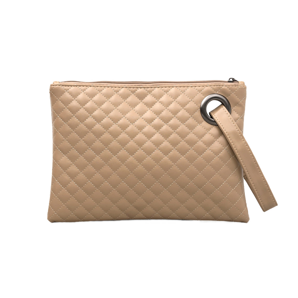 Quilted Wristlet Clutch Bag