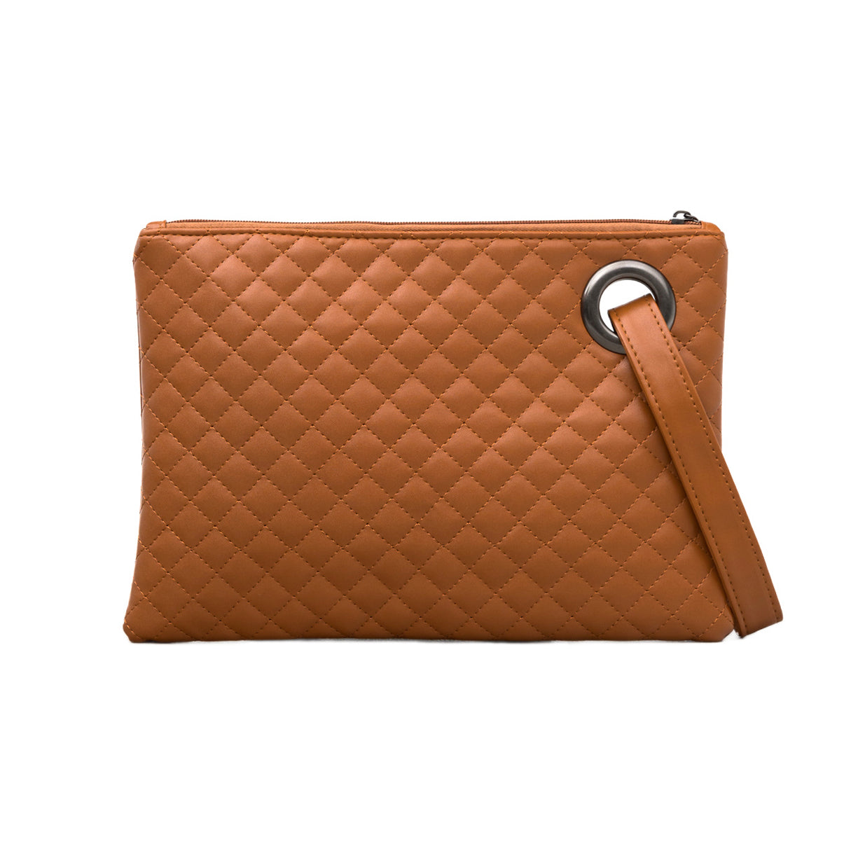 Quilted Wristlet Clutch Bag
