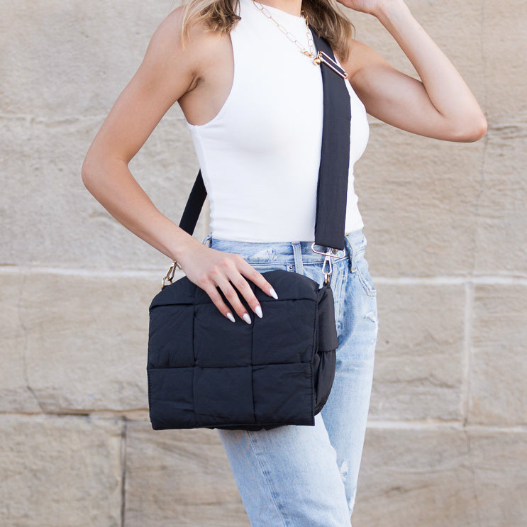 Romy Foldover Puffer Crossbody Bag