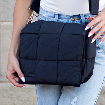 Romy Foldover Puffer Crossbody Bag