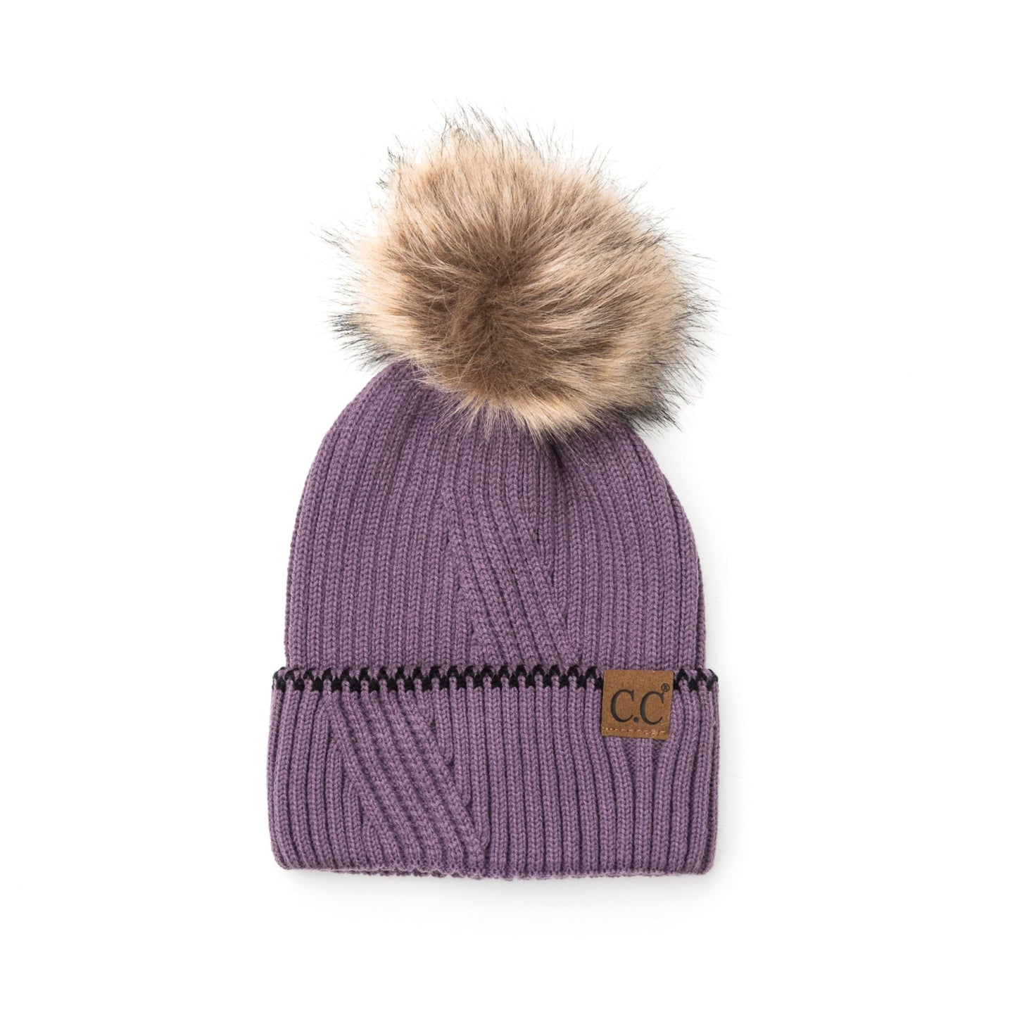 C.C® Accent Cuff Pom Beanie
