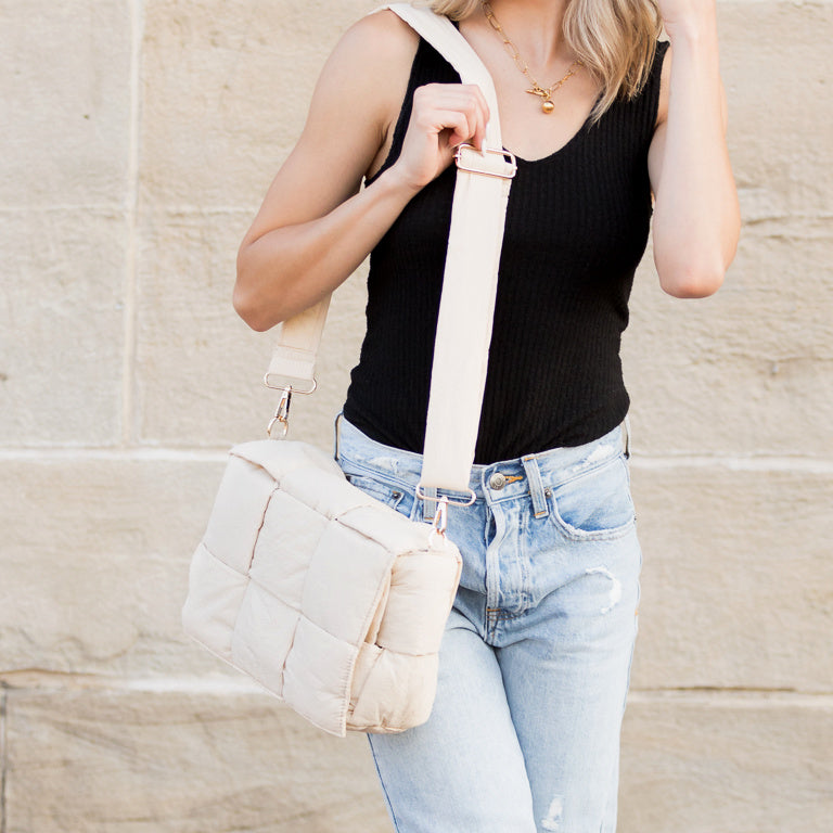 Romy Foldover Puffer Crossbody Bag