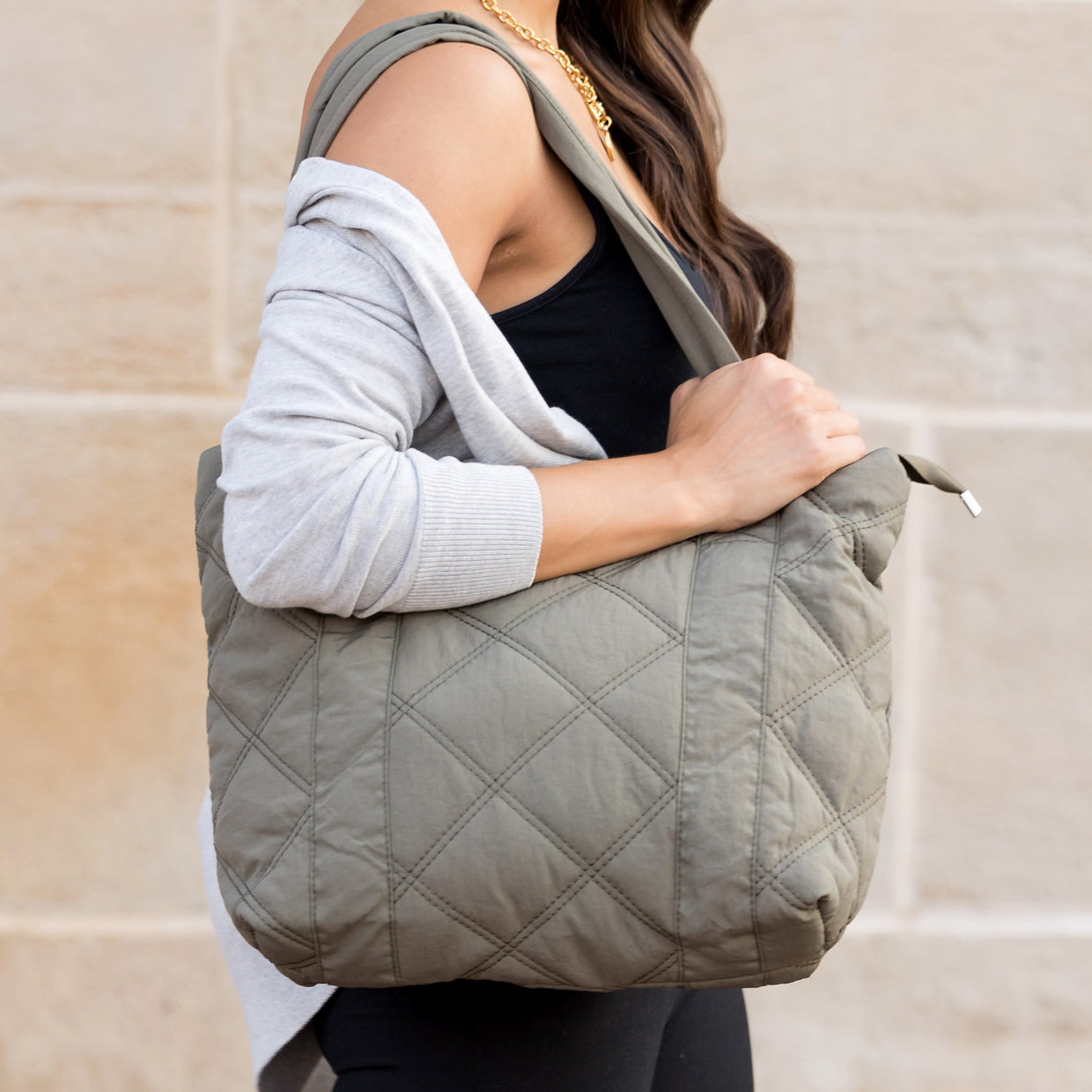 Quilted Tote Bag