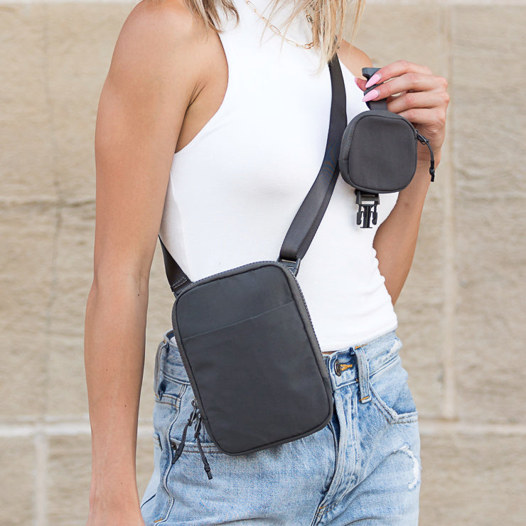 Eva Clippable/Removable Coin Pouch Crossbody Bag