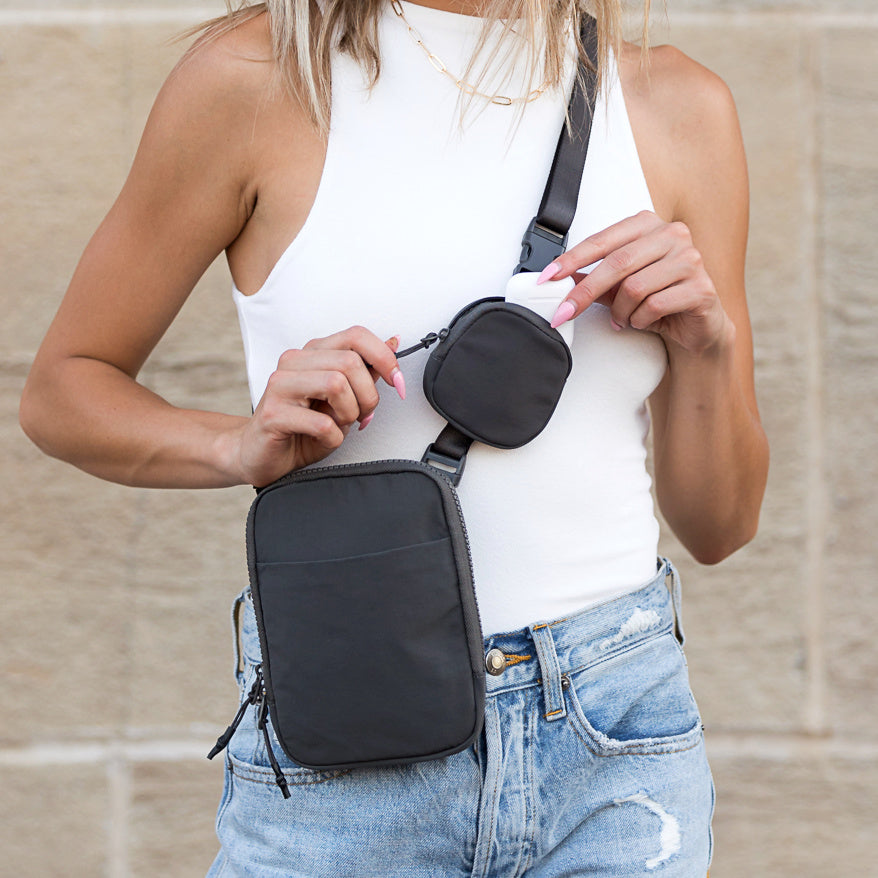 Eva Clippable/Removable Coin Pouch Crossbody Bag