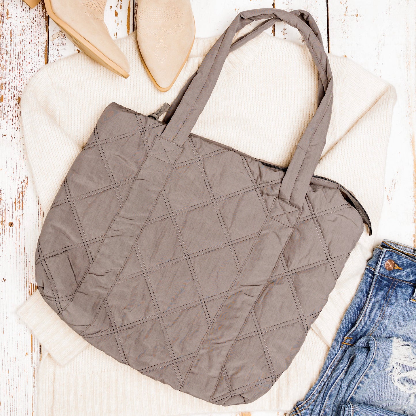 Quilted Tote Bag