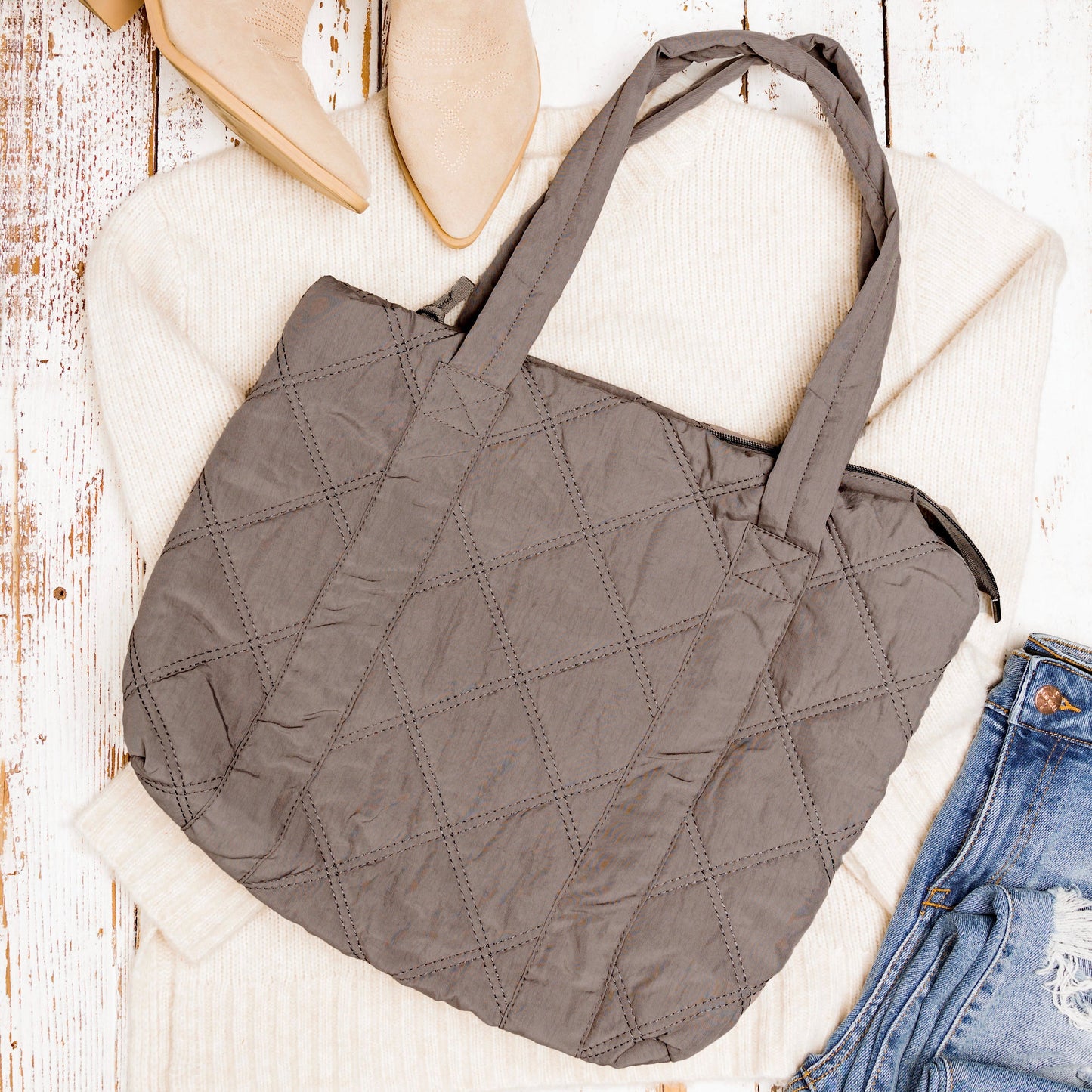 Quilted Tote Bag