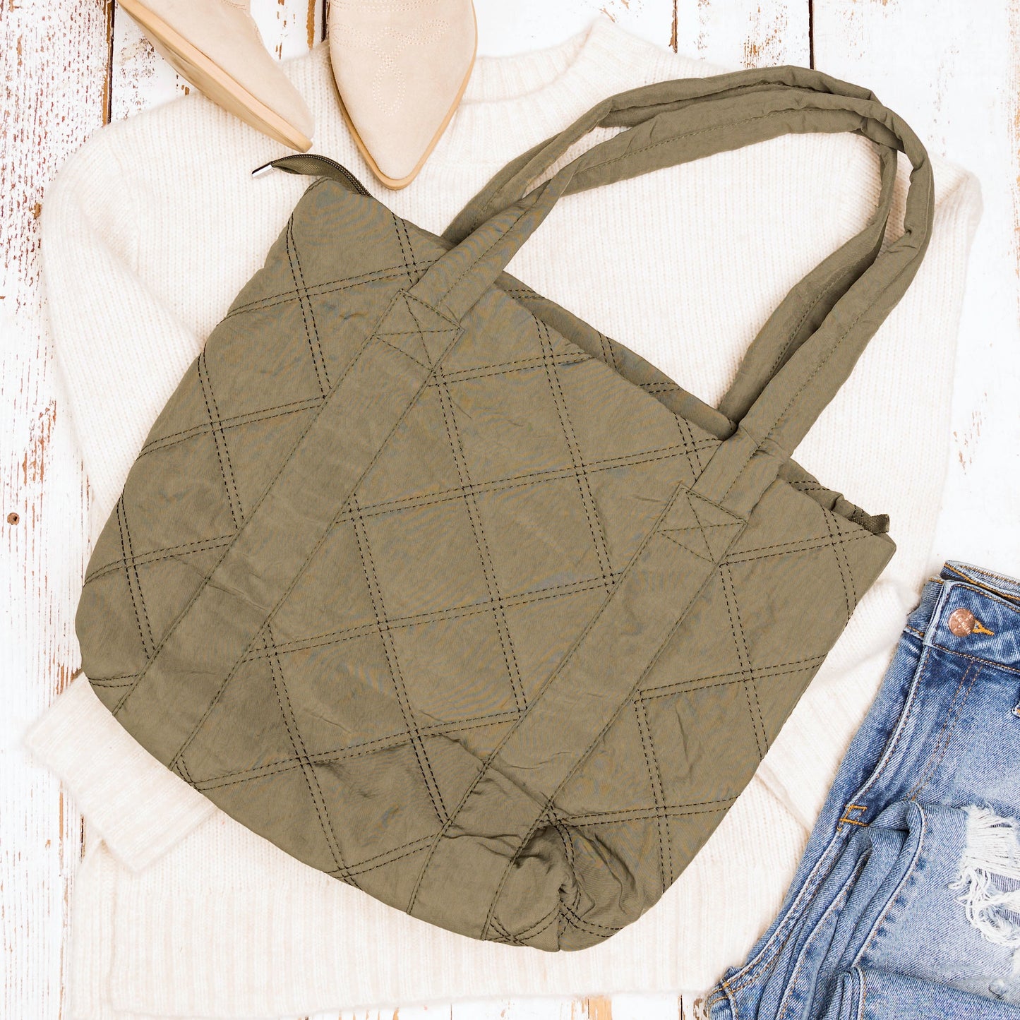 Quilted Tote Bag