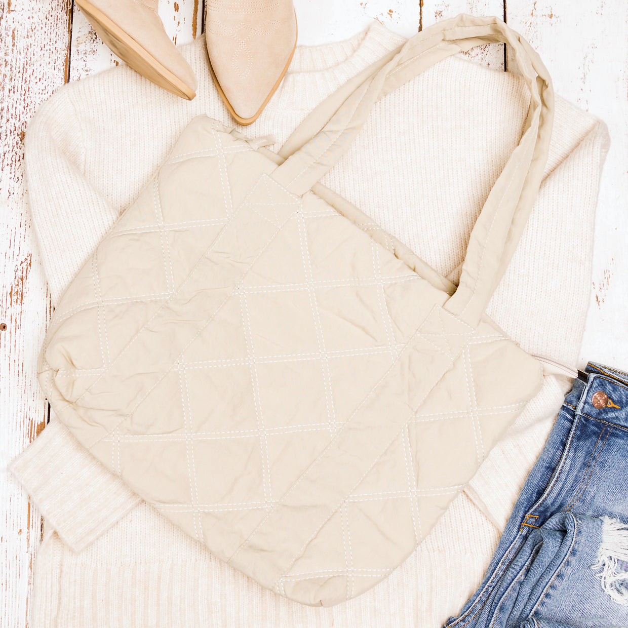 Quilted Tote Bag