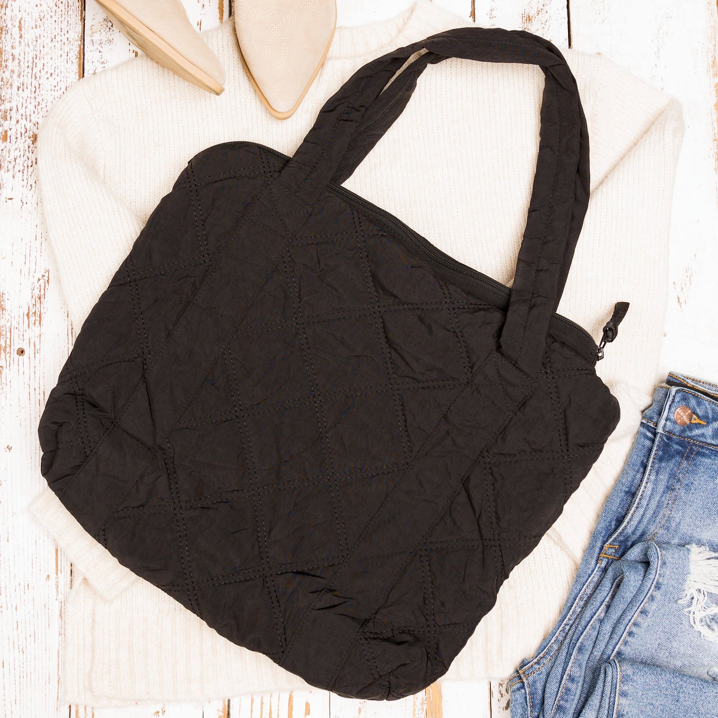Quilted Tote Bag