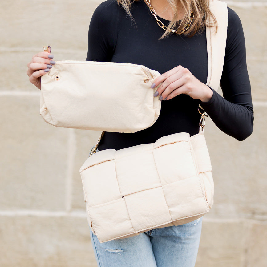 Romy Foldover Puffer Crossbody Bag