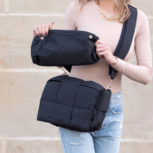 Romy Foldover Puffer Crossbody Bag