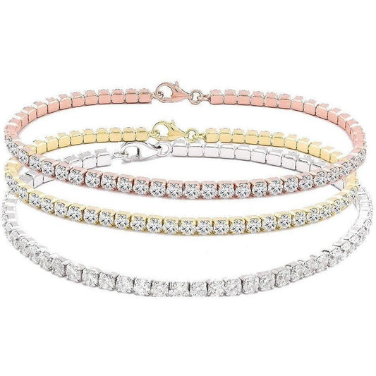 Dainty 5CT Round Cubic Zirconia Tennis Bracelet