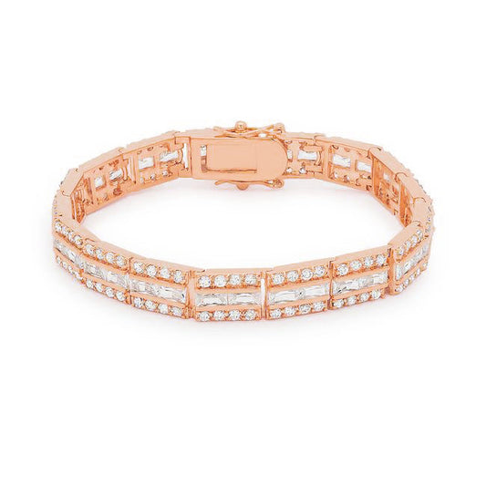 Newport Rose Gold 5.1CT Cubic Zirconia Bracelet