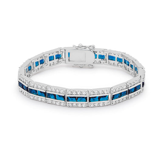 Balboa Blue 5.1CT Cubic Zirconia Bracelet
