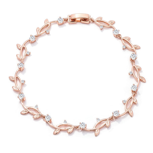 Delicate Rose Gold Vine Bracelet